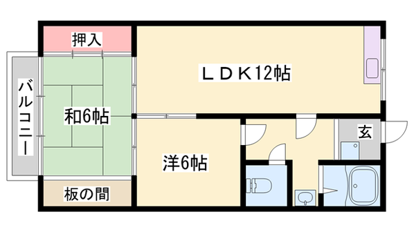 御立マンションの物件間取画像